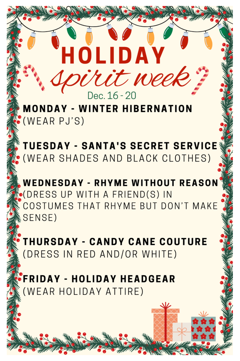 holiday spirit week